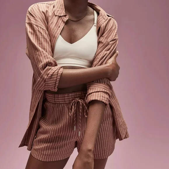 Calia By Carrie Underwood Oversized Long Sleeve Button Down Swim Cover Up NWT - Picture 4 of 7